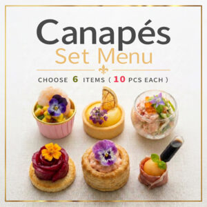 Canapés Set Menu Select Six Each 10pcs
