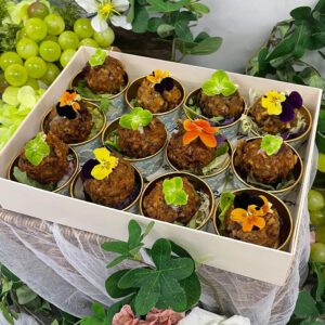 Canapes_金箔松露蘑菇意大利飯波_Black Truffle Mushroom Risotto Ball